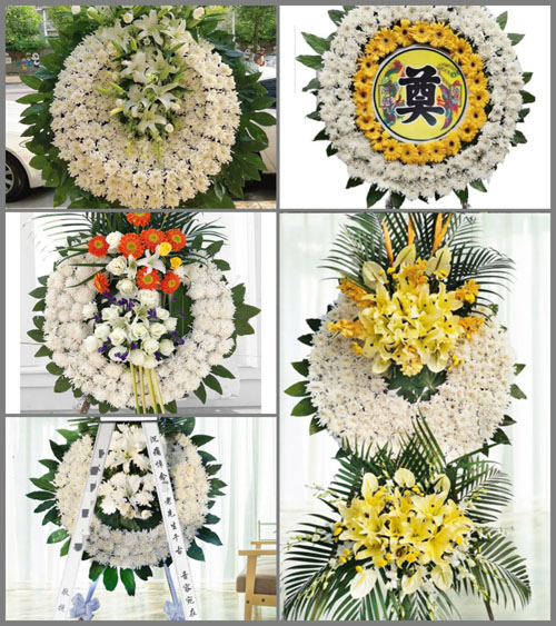 湖北荆门市京山县坪坝镇杉庙村花圈速递